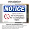 Signmission No Soliciting No Trespassing Sign, Vinyl Decal, 10in W x 7in L, 2PK OS-2PACK-NS-D-710-L-14831 - alternate 4